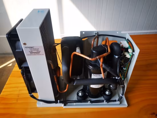 중국 제조업체 DC 24V 1000W 미니 냉동 액체 냉각기 모듈 장치 EV 배터리 냉각 냉각기
