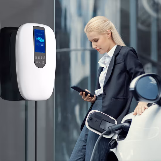 Ocpp 이더넷, 4G, WiFi를 갖춘 Bluesky AC Wallbox EV 충전 스테이션